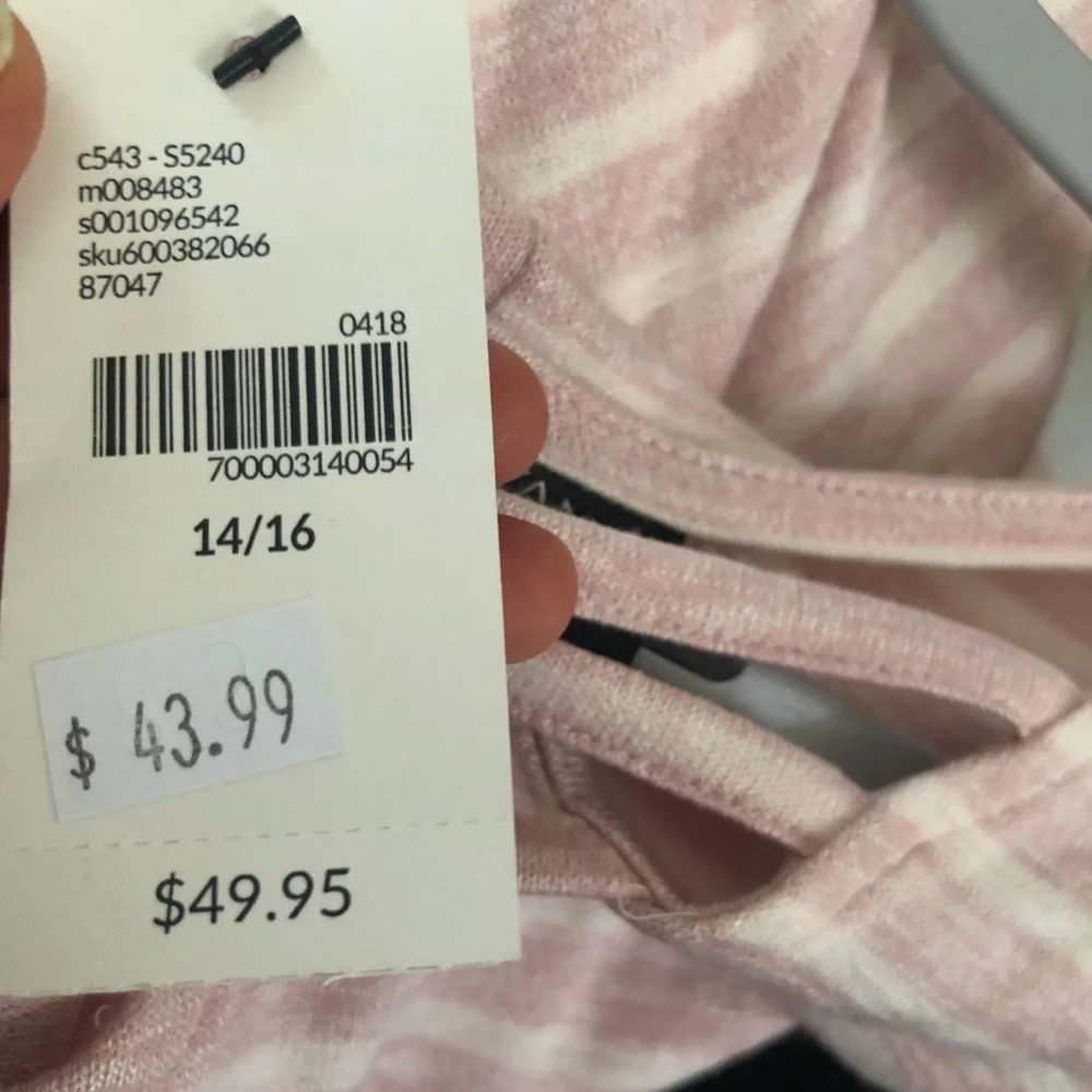 NWT Lane Bryant Stripe Dress Size 14/16 - Picture 5 of 5